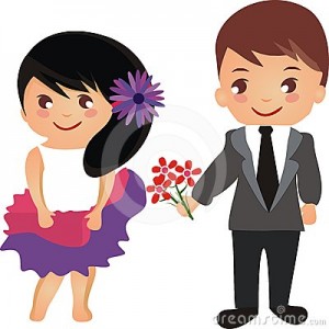 beautiful-cartoon-couple-flowers