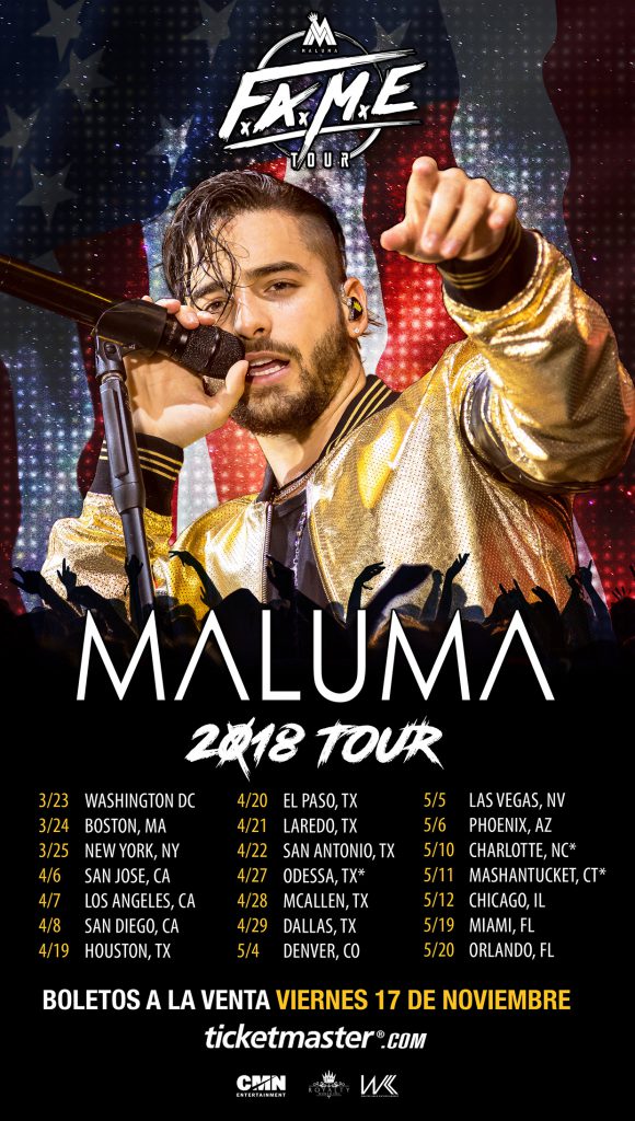 Maluma prepara gira por Estados Unidos