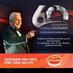 Radio Felicidad festeja a Enrique Guzmán