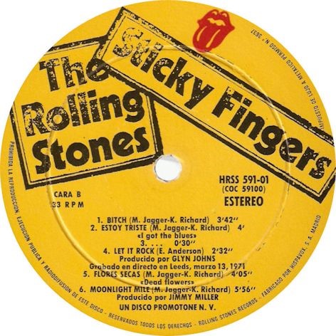 THE ROLLING STONES: Sticky Fingers – ULTRASÓNICA