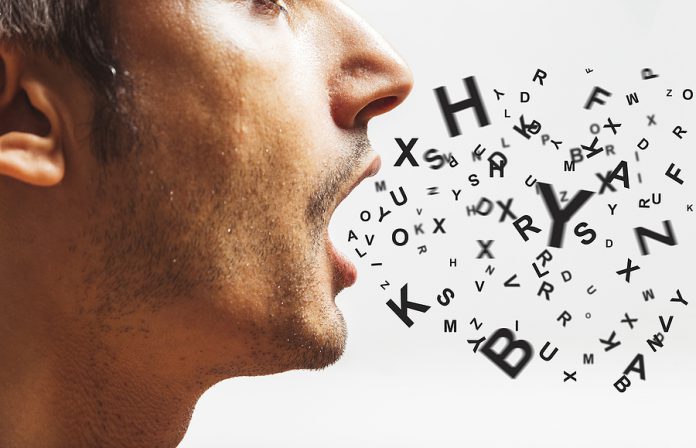 Close Up Of A Young Man Speaks - Words Power - Watch Your Words