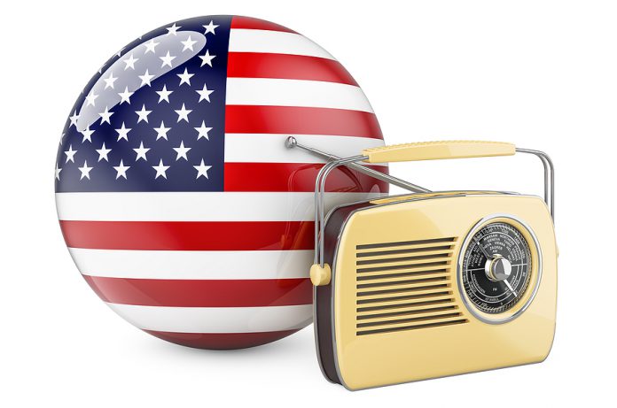 Radio Broadcasting In The Usa Concept. Radio Receiver With The U