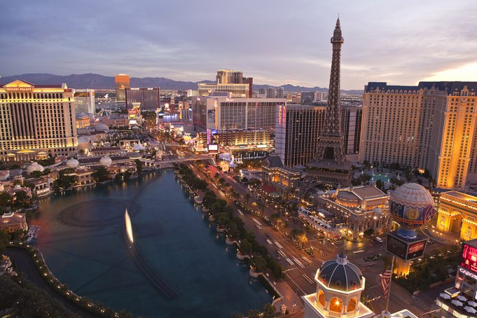 LAS VEGAS, NEVADA - OCTOBER 7: Caesars Palace, Paris and the Fl
