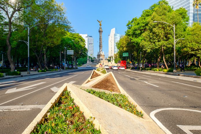 MEXICO CITY,MEXICO - JULY 18,2018 : The Angel of Independence at