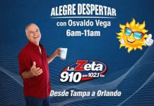Solmart Media lanza ‘Alegre Despertar’ con Osvaldo Vega en La Zeta 102.1 FM