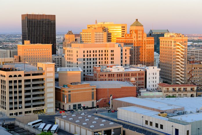 El Paso Texas Skyline at Golden Hour