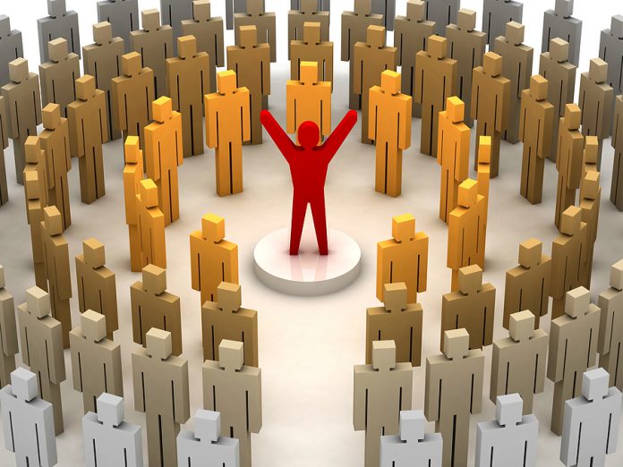 Leadership power. Concept 3D illustration