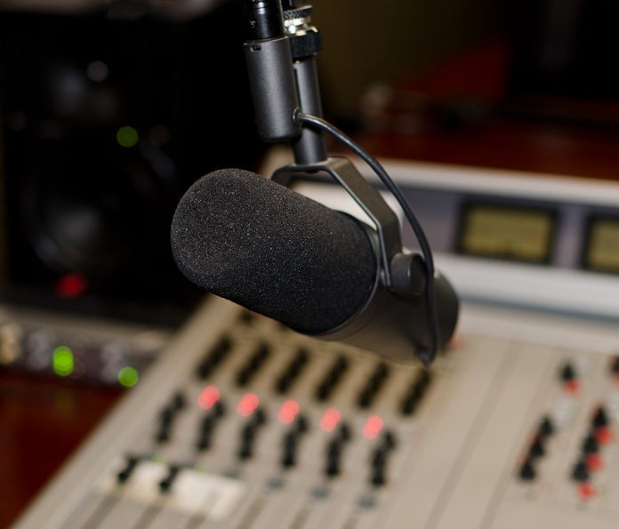 Part Of A Mixing Panel In A Radio Studio