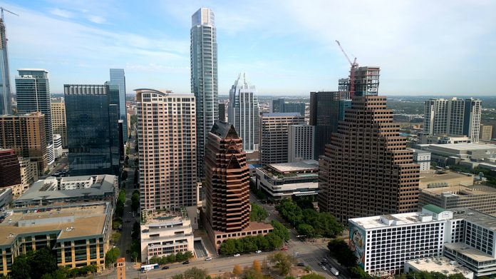 Skyline Of Houston Texas From Above - Austin, Texas - November 0